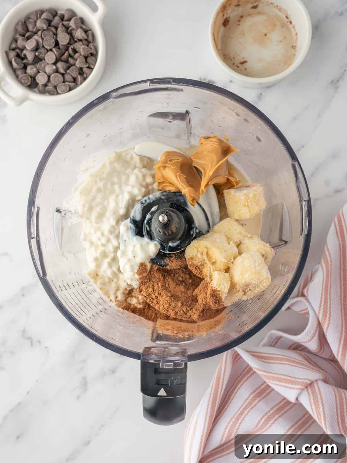 How to blend chocolate peanut butter ice cream.