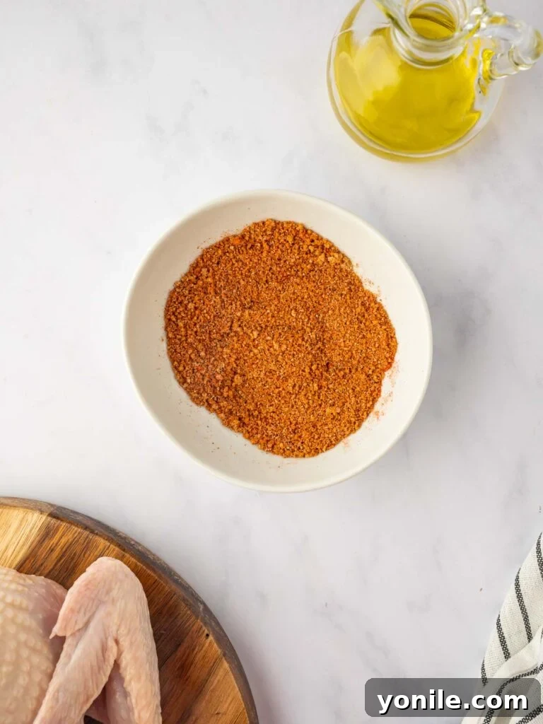 A bowl of roasted chicken seasoning blend.