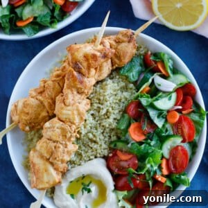 Lemon Garlic Chicken Skewers 3 Shish Tawook, (شيش طاووق) recipe