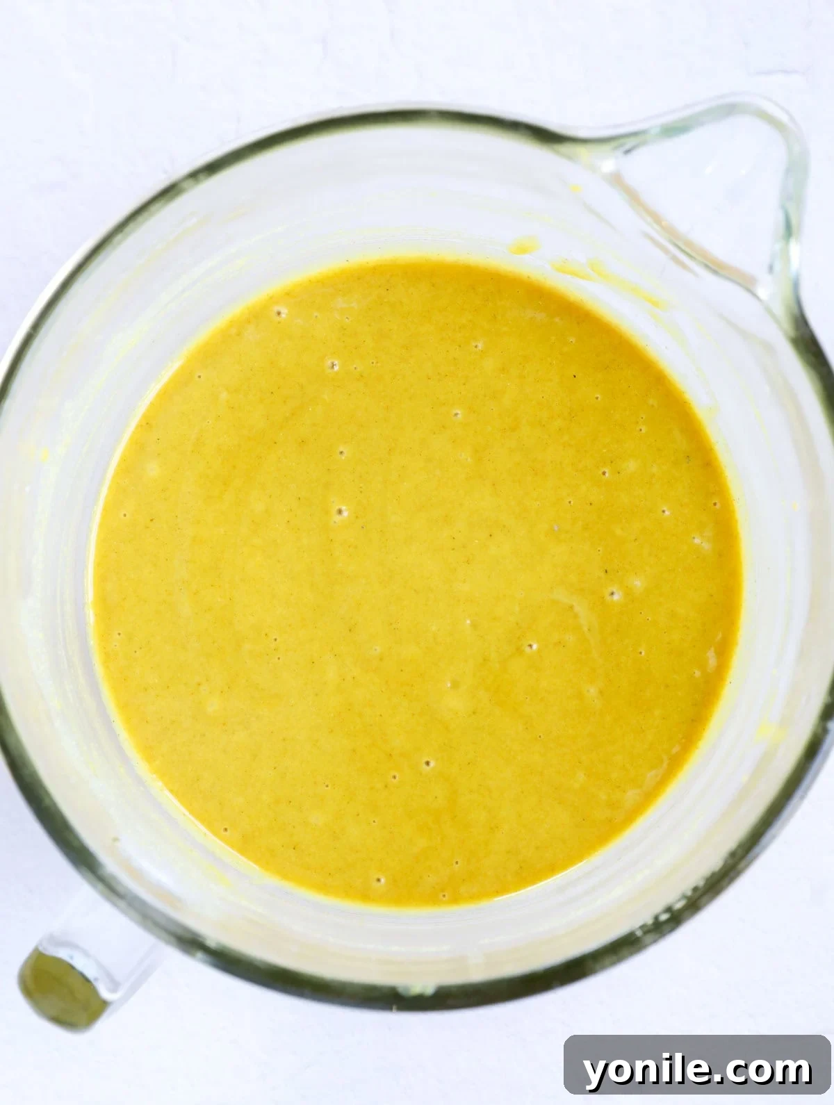 Sfouf cake batter after mixing.
