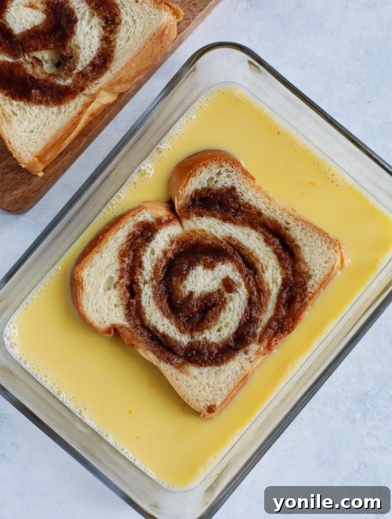 Cinnamon Swirl bread in egg wash