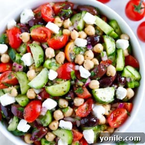 Greek Chickpea Salad Recipe
