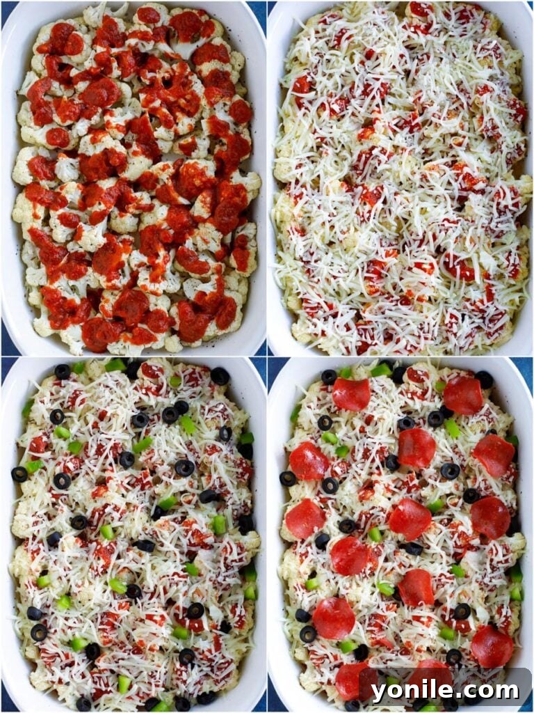cauliflower pizza demonstration