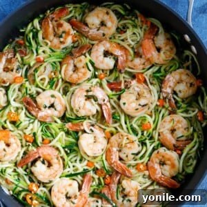 Garlic Butter Shrimp Zoodles 2 Garlic Shrimp Zoodles Recipe