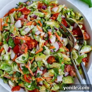 Brussels Sprouts Salad in a bowl