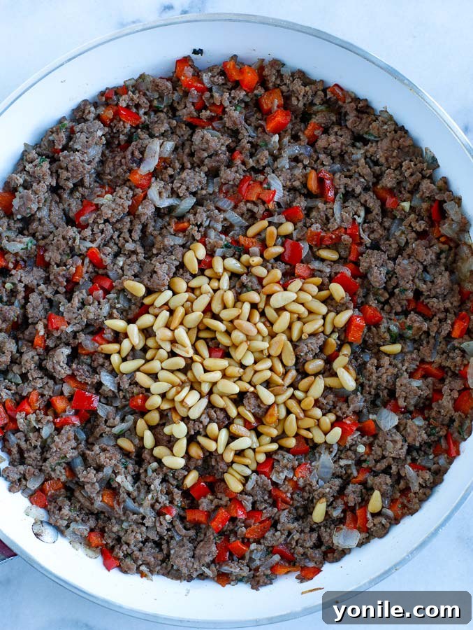 Flavorful Ground Meat Stuffing for Mahshi
