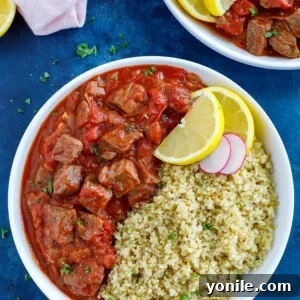 Beef Stew with Tomato Sauce recipe