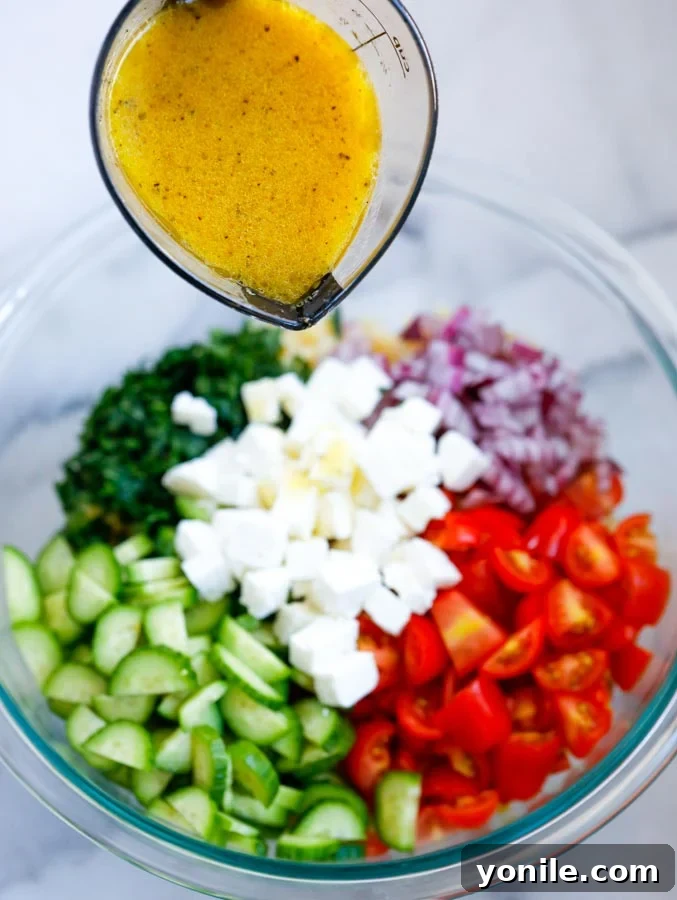 Ingredients for the homemade Greek salad dressing