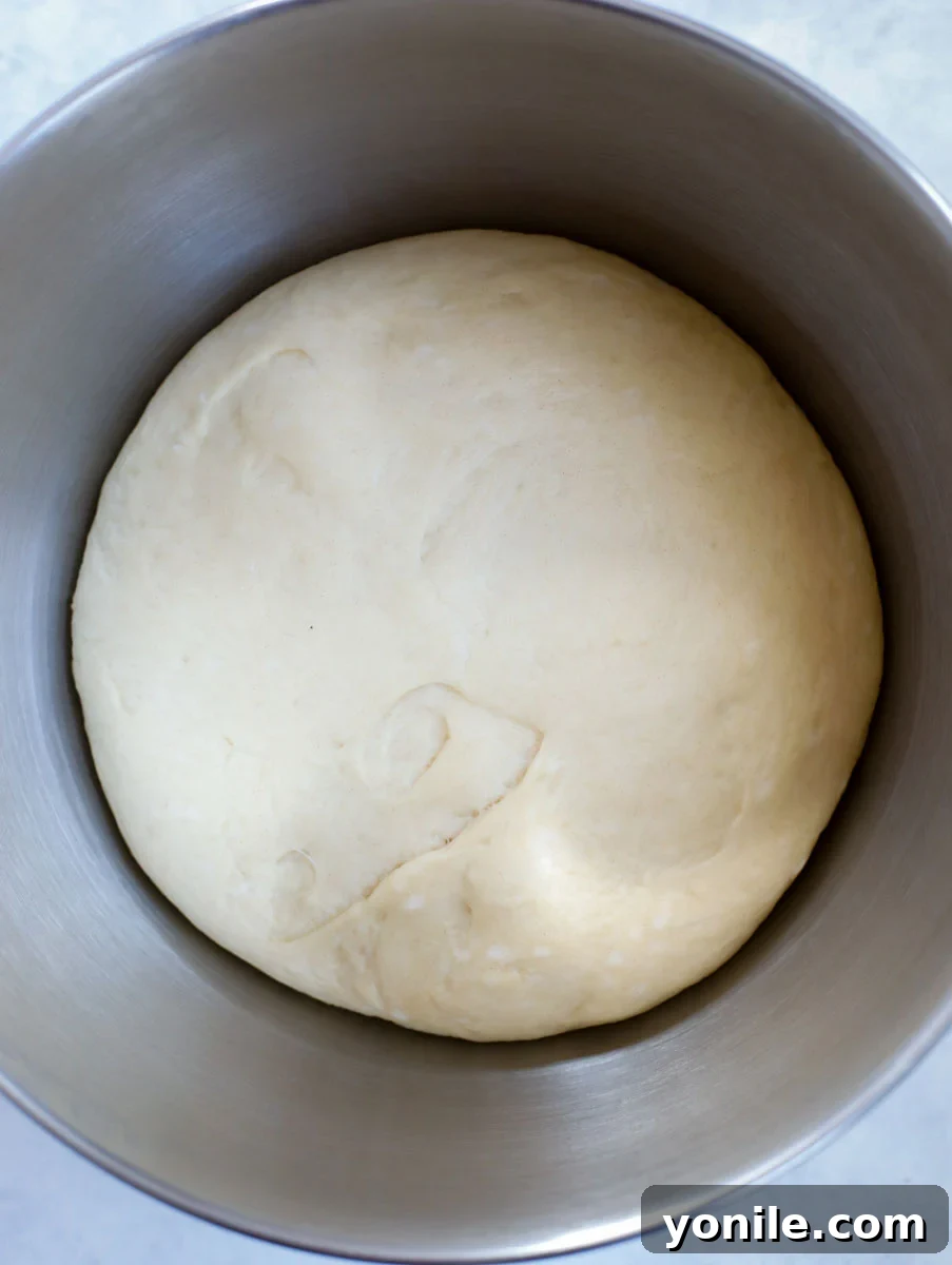 Traditional Lebanese Spinach Pies 7 risen dough in a bowl