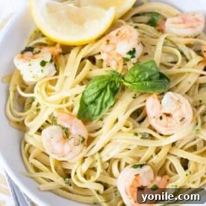 Pesto Shrimp Scampi recipe