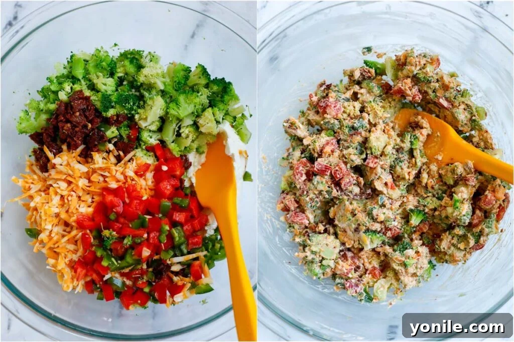 mixing stuffing